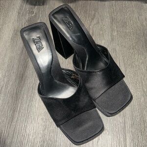 Zara Elegant Black Heels